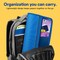 Avery Zipper 3 Ring Binder, 1" Round Rings, 175-Sheet Capacity, Blue, Durable Binder Organizers with Pocket for Extra Storage (26225)